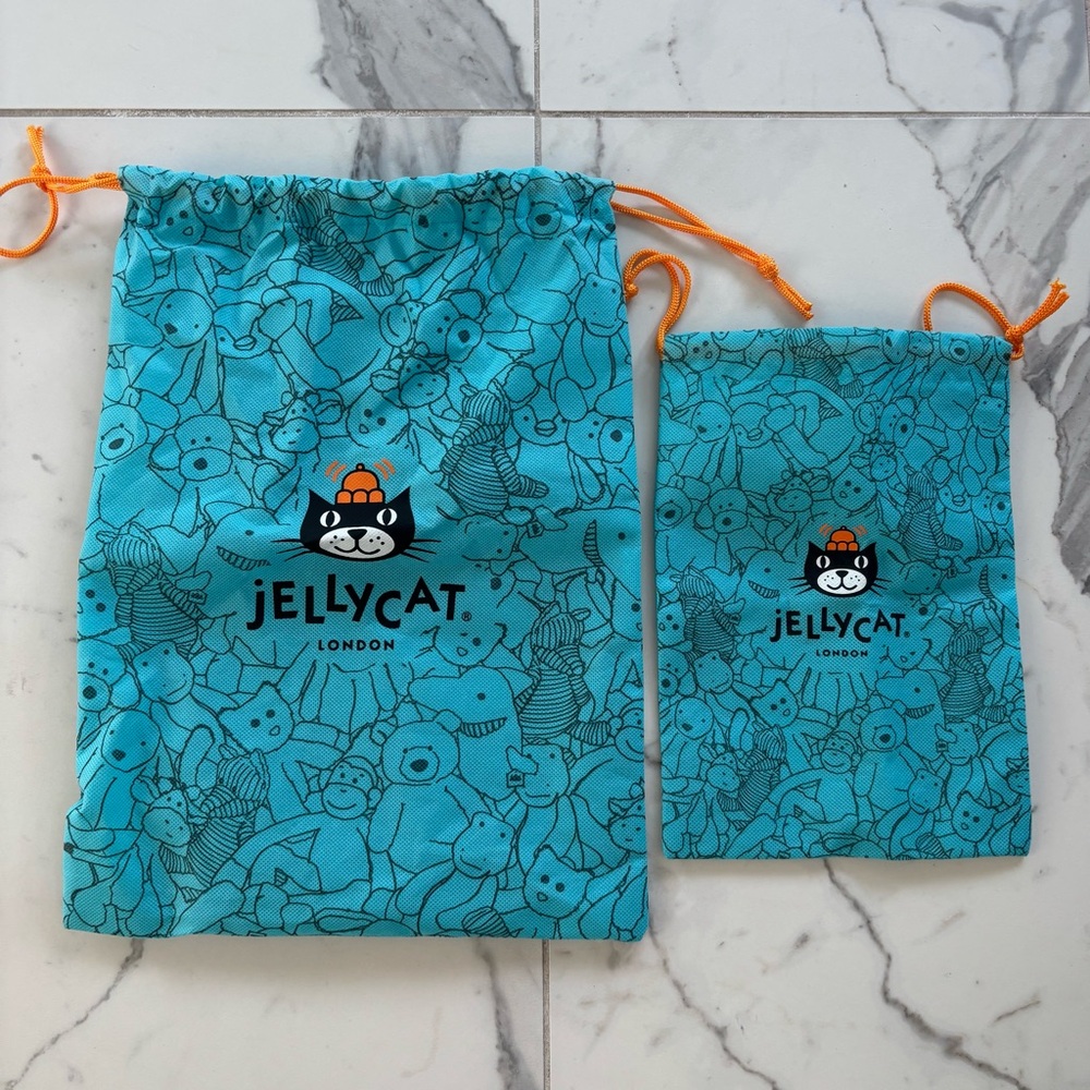 Jellycat London Turquoise Drawstring Bags